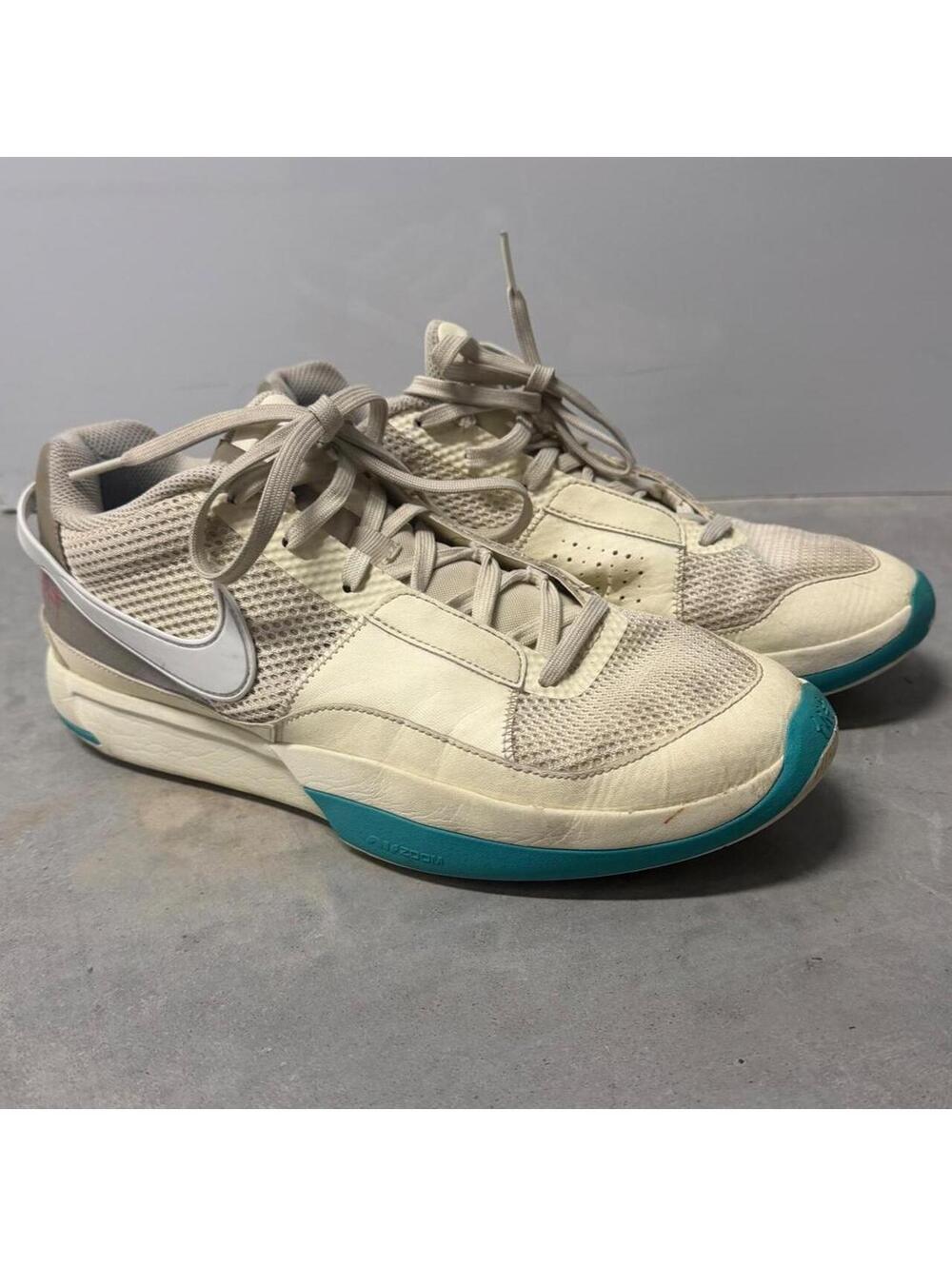 Nike Ja 1 Basketball Shoes White Teal Pink Men's Size 11 DR8785-102
